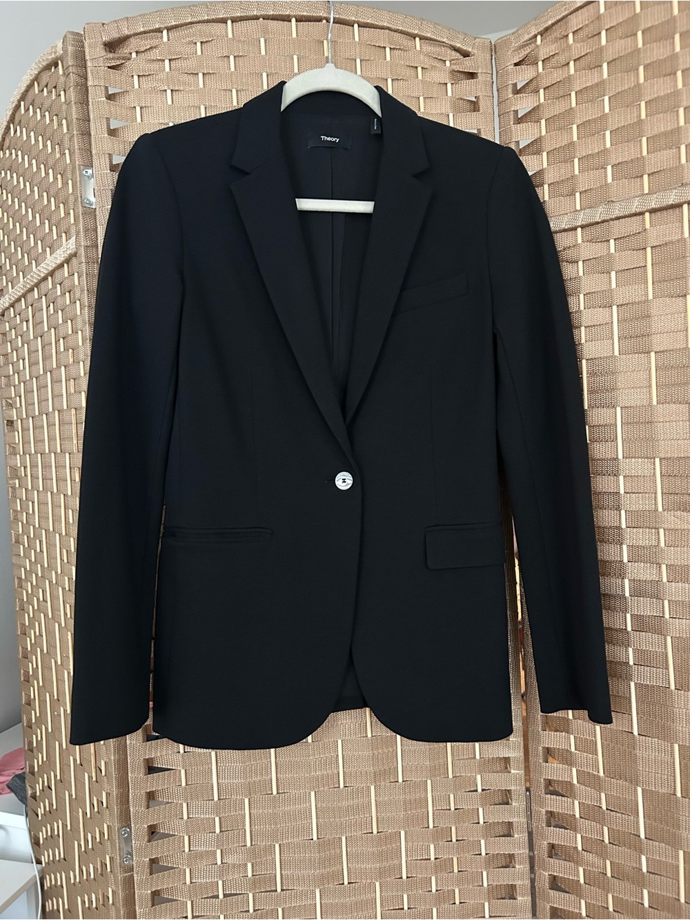 Theory Black Single-Button Women's Blazer